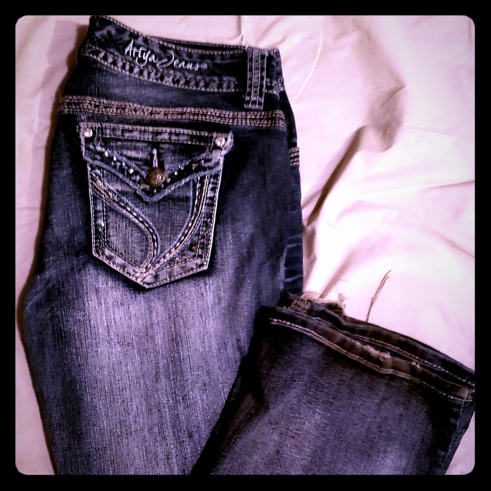 Arya Jeans Bootcut Slightly Acid Was Jeans